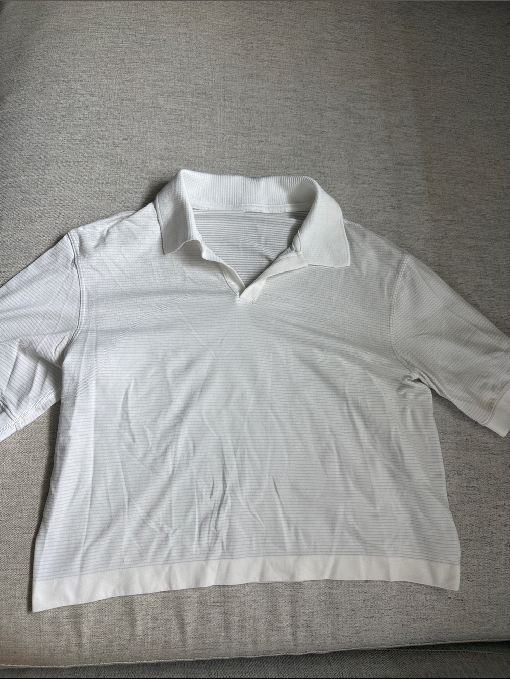 lululemon Swiftly Tech Golf Pickleball White Short Sleeve Polo Top